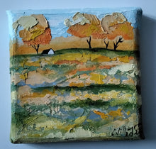 Lade das Bild in den Galerie-Viewer, Kleine Ölgemälde "Norddeutsche Landschaften" von Carolina Villagra-Roth