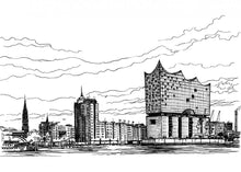 Lade das Bild in den Galerie-Viewer, Buch: Sketching Hamburg von Timo Zett