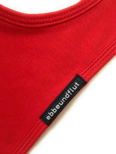 Lade das Bild in den Galerie-Viewer, Baby Lätzchen „Moin mit Anker“ in Rot oder Blau mit Klettverschluss - MOPO-Shop