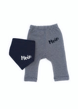 Lade das Bild in den Galerie-Viewer, Maritimes Baby-Set Moin blau/weiß gestreift - Fair Trade & Organic - MOPO-Shop