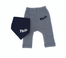 Lade das Bild in den Galerie-Viewer, Maritimes Baby-Set Moin blau/weiß gestreift - Fair Trade & Organic - MOPO-Shop