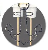 Lade das Bild in den Galerie-Viewer, LED-Metall-Figur Matrose Fiete mit Anker