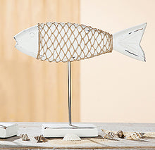 Lade das Bild in den Galerie-Viewer, Für Ihre maritime Deko: Dekorativer Fisch im Netz - MOPO-Shop

