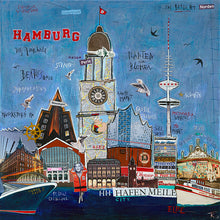 Lade das Bild in den Galerie-Viewer, Hamburg - Das Tor zur Welt - Kunstdruck auf Leinwand - MOPO-Shop