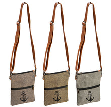 Lade das Bild in den Galerie-Viewer, Crossbody Bag - Umhänge-Tasche mit kleinem Anker-Motiv in drei Farben - MOPO-Shop