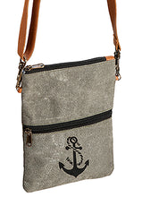 Lade das Bild in den Galerie-Viewer, Crossbody Bag - Umhänge-Tasche mit kleinem Anker-Motiv in drei Farben - MOPO-Shop