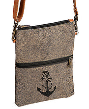 Lade das Bild in den Galerie-Viewer, Crossbody Bag - Umhänge-Tasche mit kleinem Anker-Motiv in drei Farben - MOPO-Shop