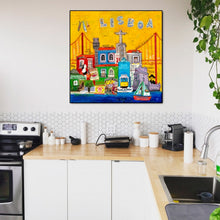 Lade das Bild in den Galerie-Viewer, Kunstdruck: Farbenfrohes Lissabon Bild