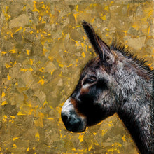 Lade das Bild in den Galerie-Viewer, Leinwanddruck "Gold-Esel"