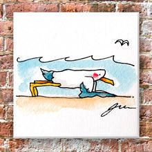 Lade das Bild in den Galerie-Viewer, Kunstedition Möwen-Yoga - neun verschiedene Motive auf Leinwand - MOPO-Shop