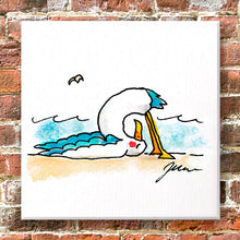 Lade das Bild in den Galerie-Viewer, Kunstedition Möwen-Yoga - neun verschiedene Motive auf Leinwand - MOPO-Shop
