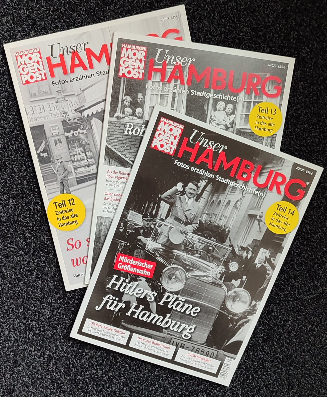 MOPO-Magazin UNSER HAMBURG Sparpaket mit 3 Heften (Bände 12, 13 und 14)