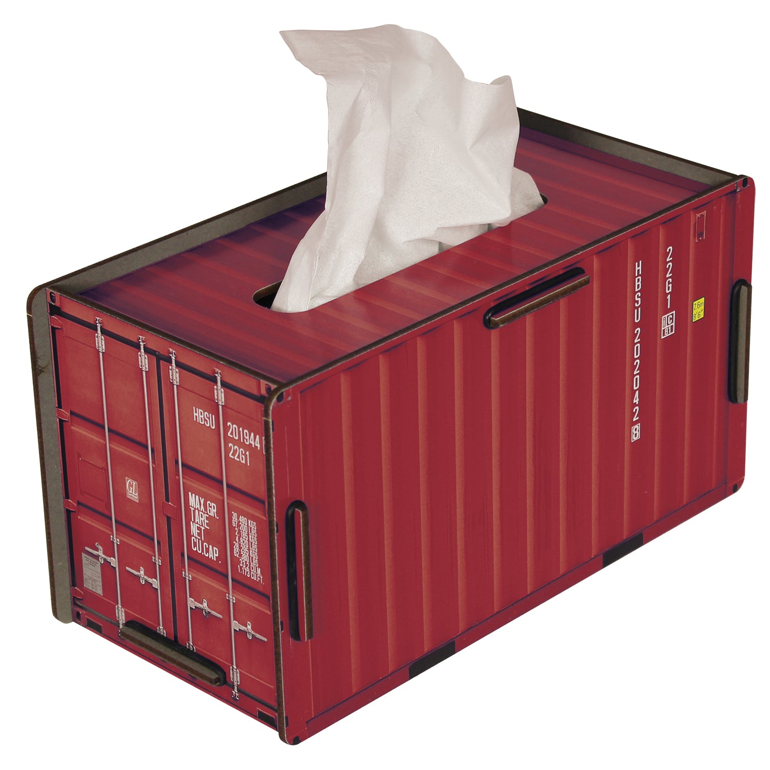 Taschentuch-Box in Form eines Containers – MOPO-Shop