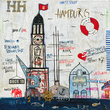 Lade das Bild in den Galerie-Viewer, Hamburg - Große Freiheit Kunstdruck auf Leinwand - MOPO-Shop
