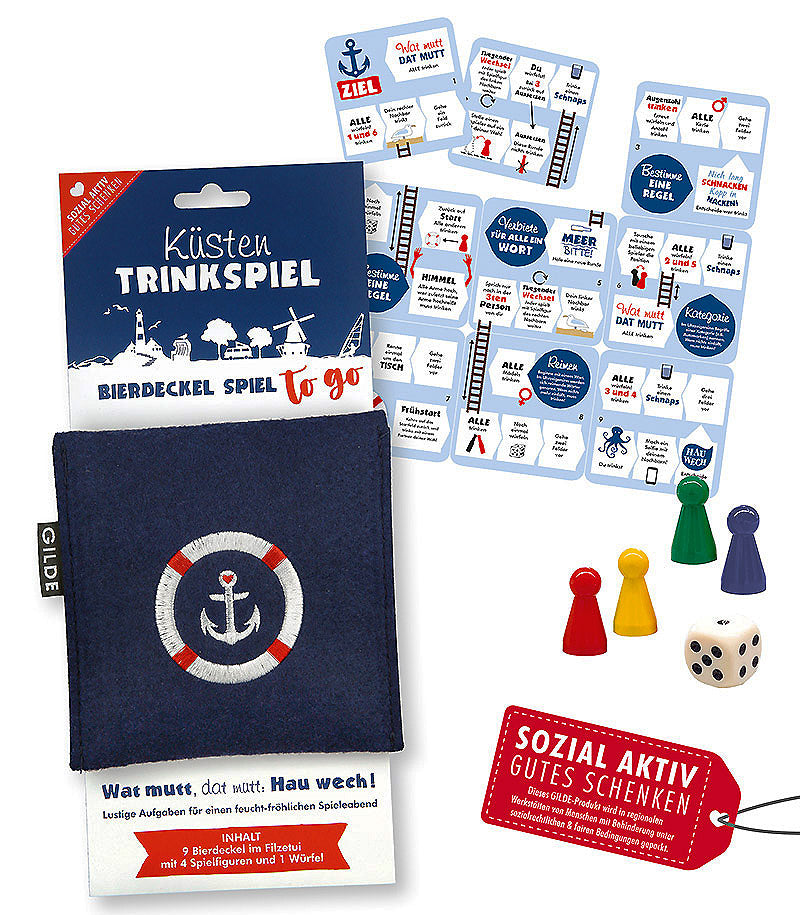 Das Küsten-Trinkspiel - für einen fröhlichen Spieleabend