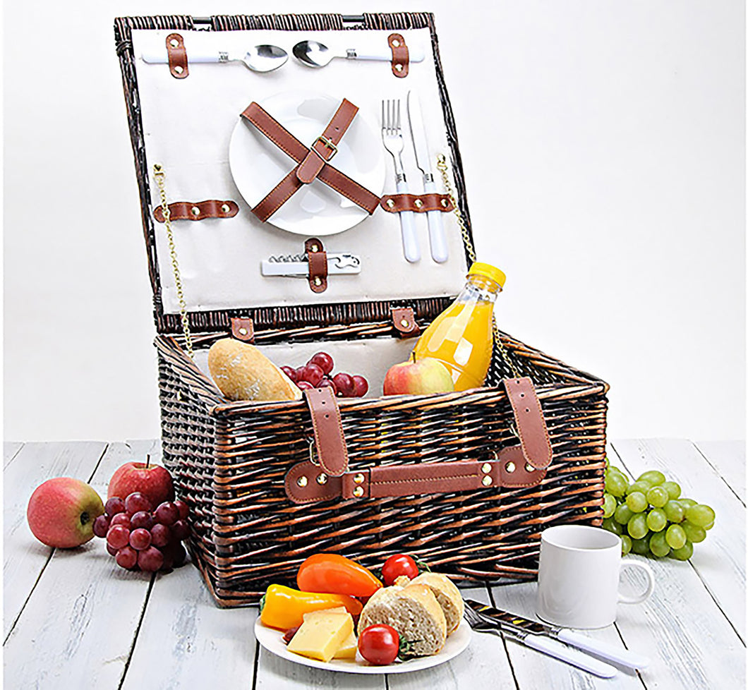 Picknick-Korb aus Weide für 2 Personen (12-teilig) - MOPO-Shop